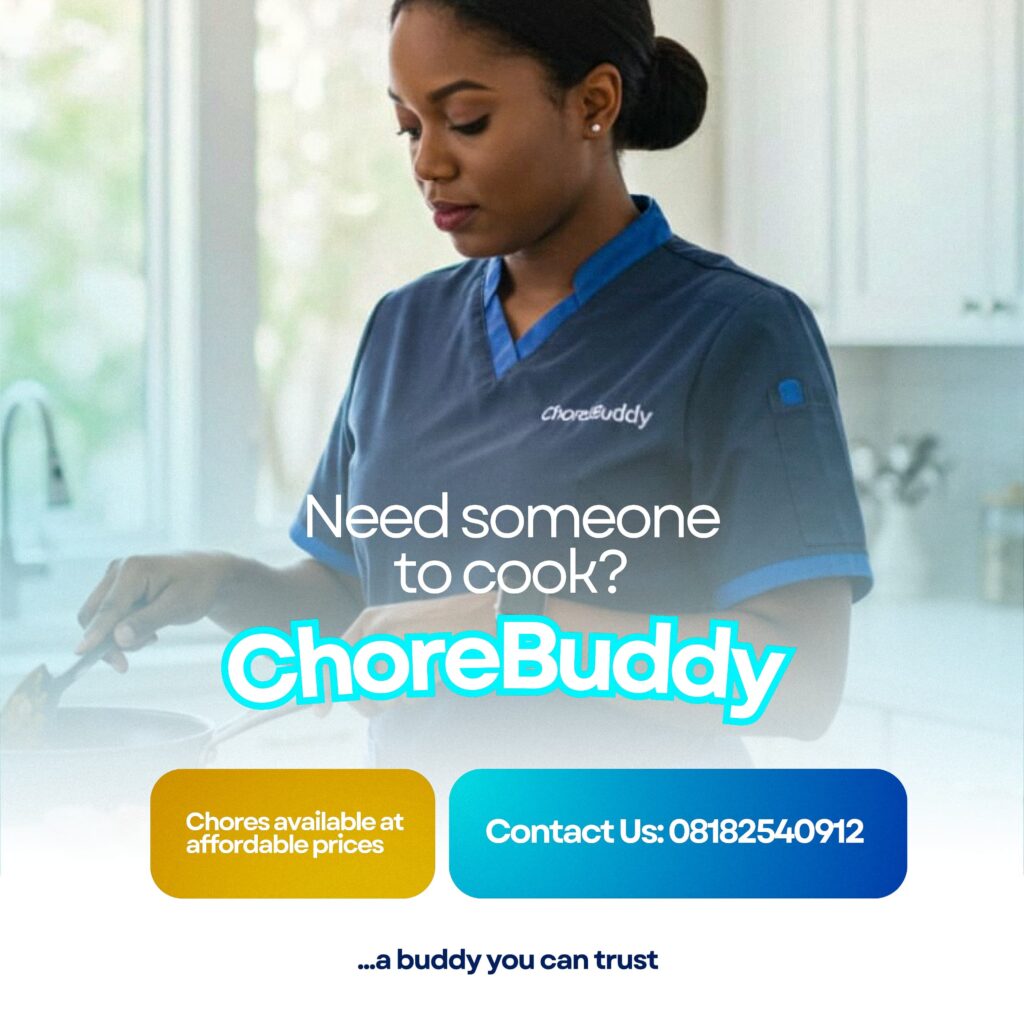 chorebuddy cooking services in lagos ibadan