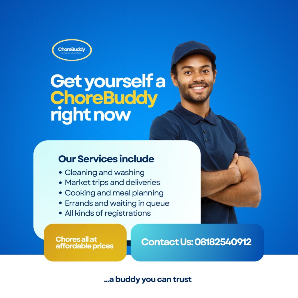 Home 9 chorebuddy cleaning services lagos ibadan