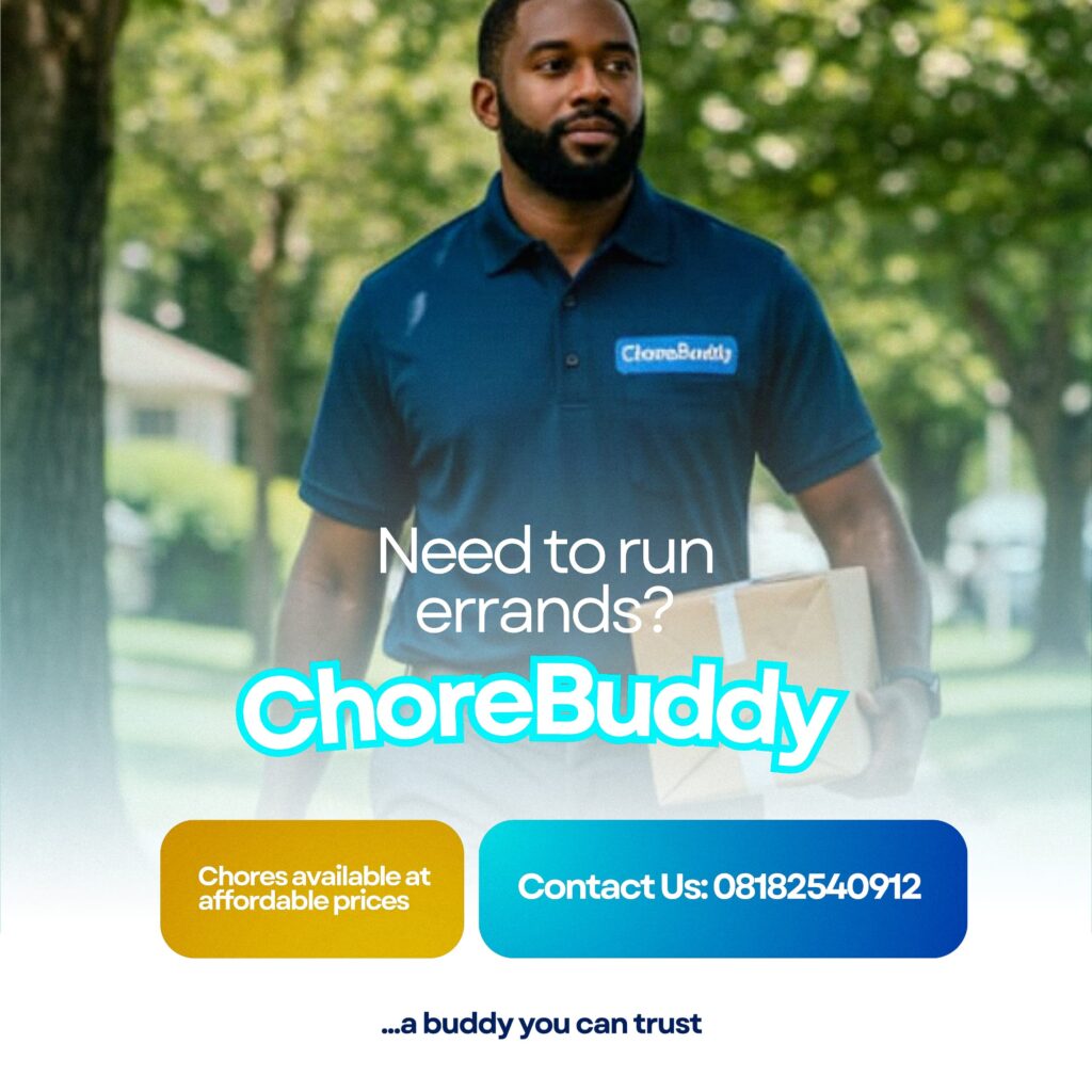 chorebuddy errand service clean lagos badan
